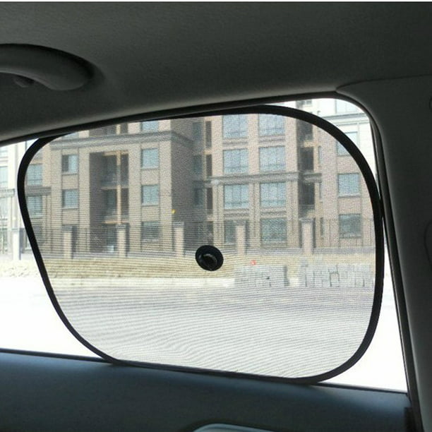 2x Black Car Rear Window UV Mesh Sun Shades Blind Kids Children Sunshade Blocker 